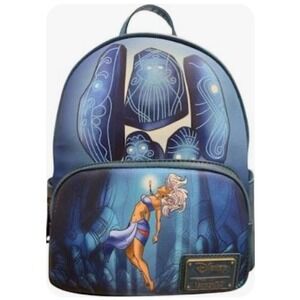 Disney Atlantis Loungefly Backpack Glow In The Dark Rare Limited Edition NWT